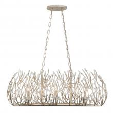 Varaluz 271N06GD - Bask 6 Light Crystal Linear Pendant - Gold Dust