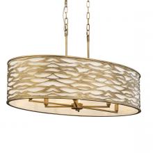 Varaluz 348N06HG - Kato 6 Light Oval Pendant - Havana Gold