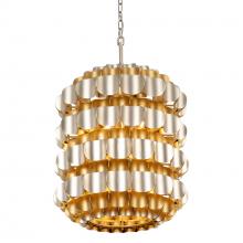 Varaluz 382F06AGGD - Swoon 6 Light Foyer - Antique Gold/Gold Dust