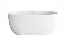Elegant BT10754GW-BNK - Bathtub 54"29"23" GW with BNK drain kit