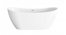 Elegant BT30467GW-PCH - Bathtub 66.9 x 28.3 x 27.6 GW with PCH drain kit
