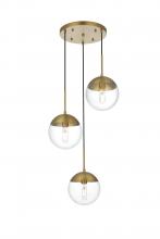 Elegant LD6069SG - Eclipse Hang D18"H9"L3 Satin Gold CL