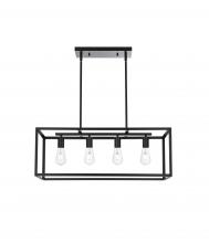 Elegant LD723D31BK - Pendant L30.5"xW12"xH11" L4 Black