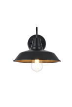 Elegant OD610W13BK - Tinsley 13 inch Outdoor Wall sconce in Black