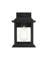 Elegant OD611W10BK - Araceli 10 inch Outdoor Wall sconce in Black