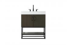 Elegant VF29230MMB - Vanity Cabinet 2Dr 30x21.5x34 Mocha Brown