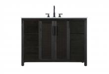 Elegant VF29548CO - Vanity Cabinet 2Dr 6Dw 48x21.5x35 Chocolate Oak