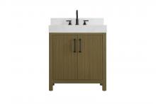 Elegant VF60630MCB-BS - Vanity Cabinet 2DR 30"W x 22"D x 34"H Chestnut Brownw/BS